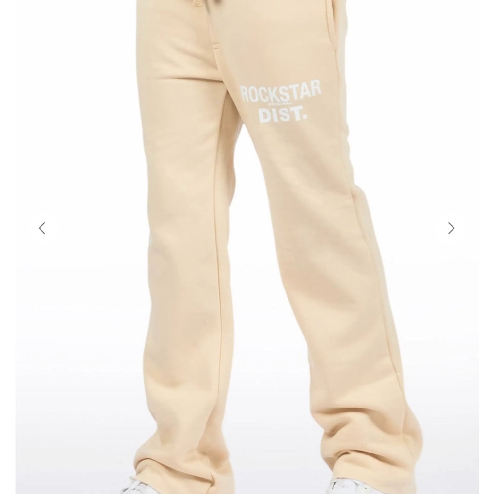 Rockstar Dist. Kids Beige Joggers